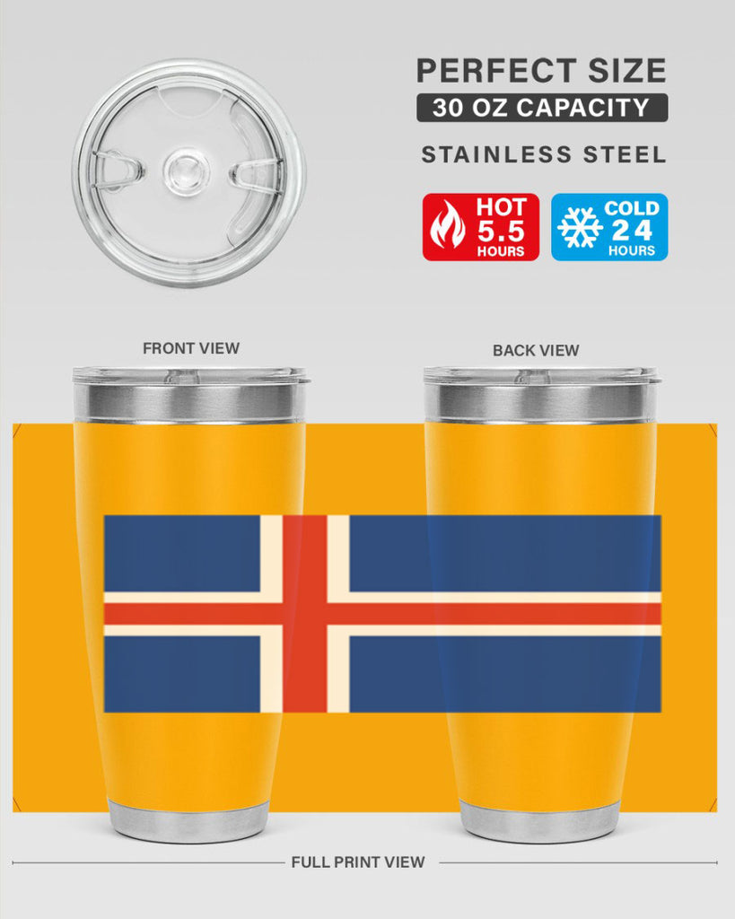 Iceland 122#- world flags- Tumbler