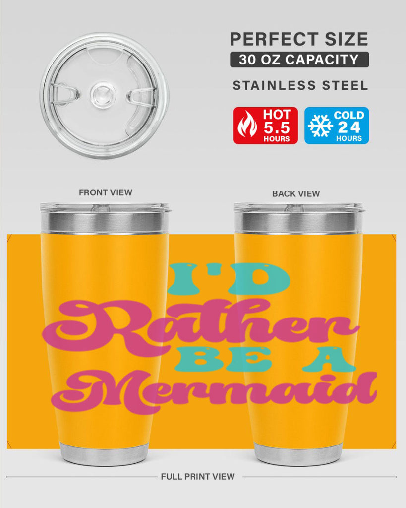 Id Rather Be A Mermaid 220#- mermaid- Tumbler