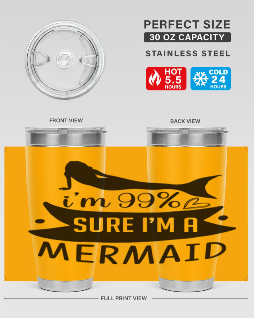 Im sure im a 248#- mermaid- Tumbler