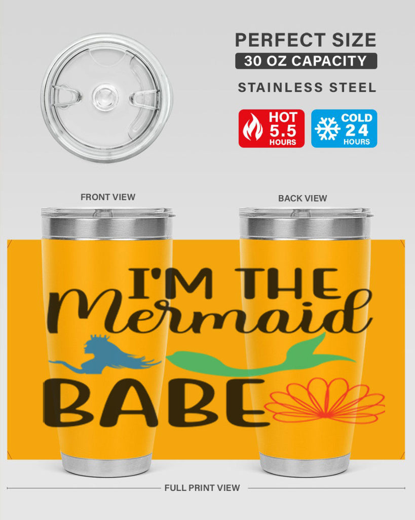 Im the Mermaid Babe 264#- mermaid- Tumbler