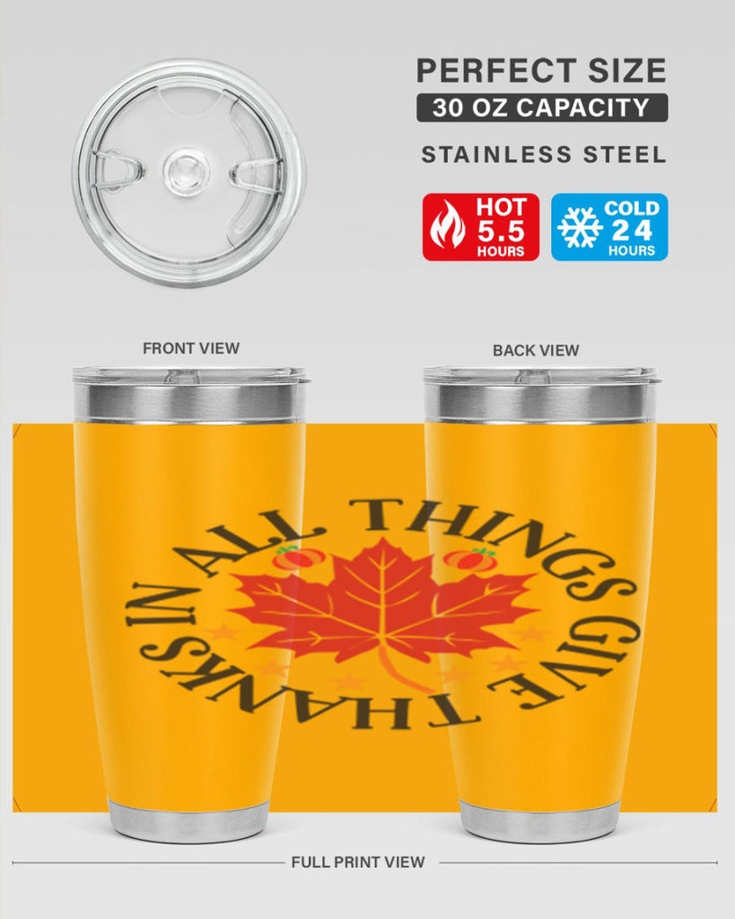 Inallthingsgivethanks 353#- fall- Tumbler