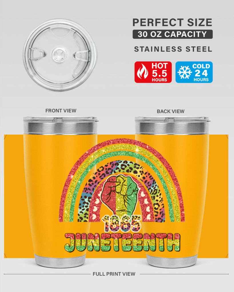 Juneteenth 1865 Rainbow 19#- Juneteenth- tumbler