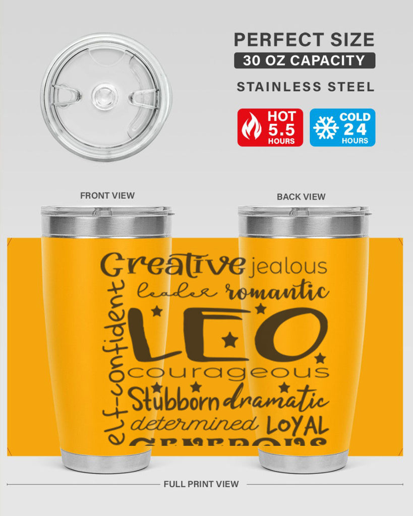 Leo 568#- zodiac- Tumbler