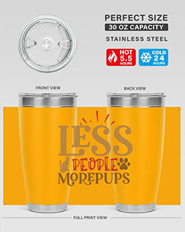 Less People More Pups Style 18#- cat- Tumbler