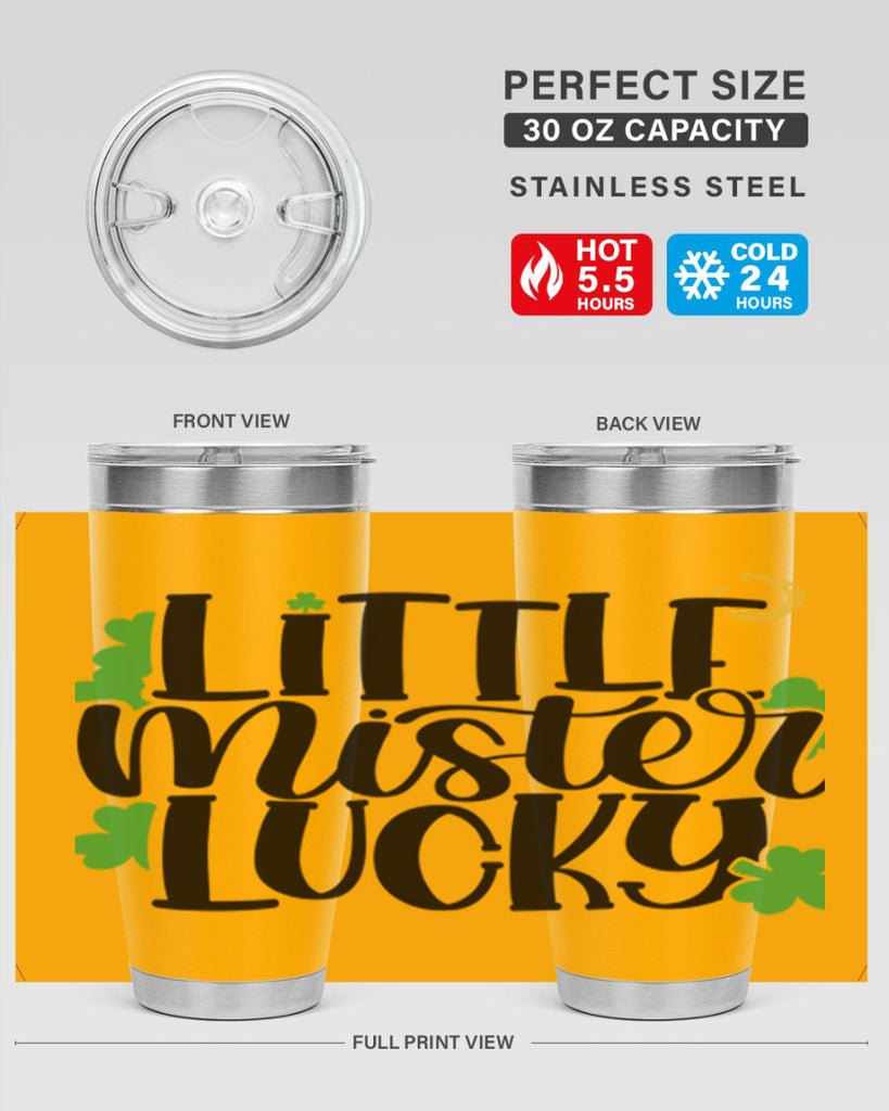 Little Mister Lucky Style 67#- St Patricks Day- Tumbler