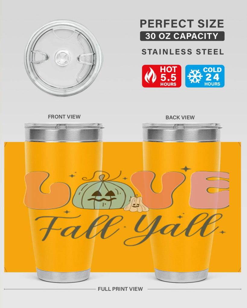 Love Fall Yall 413#- fall- Tumbler