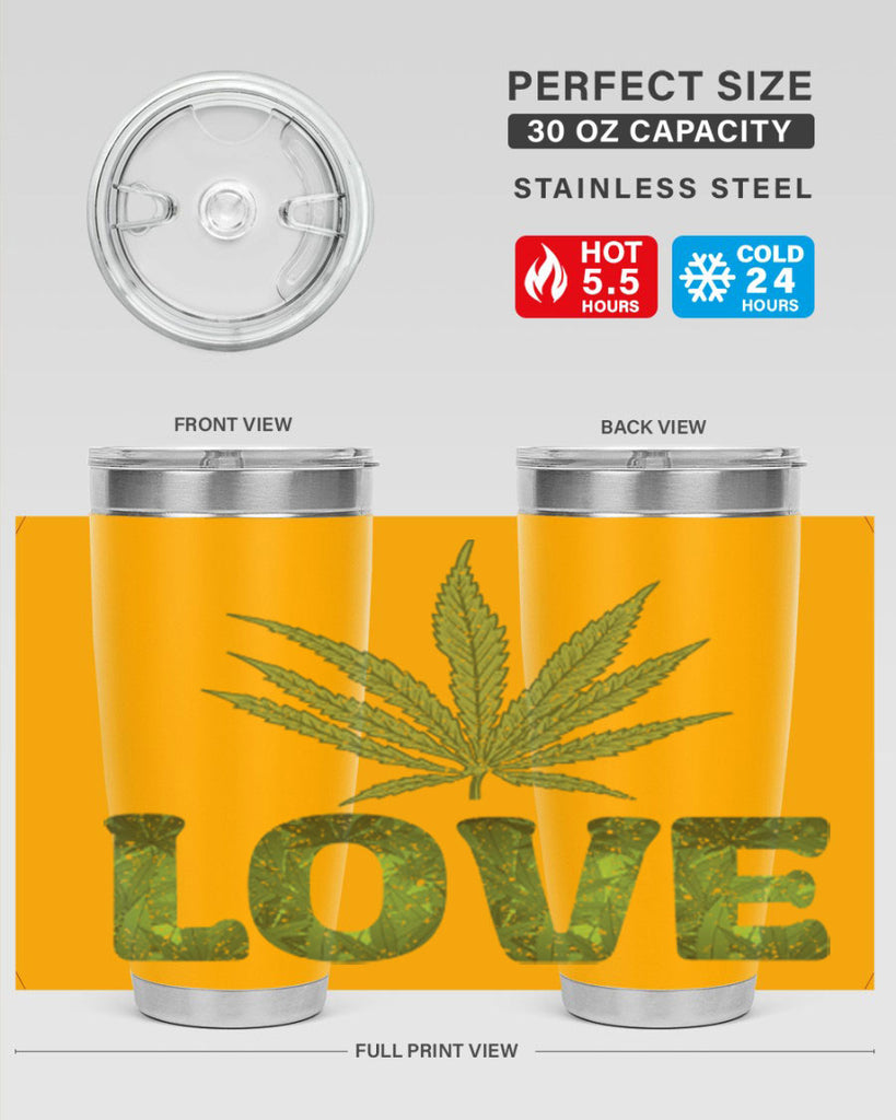 Love Sublimation 192#- marijuana- Tumbler