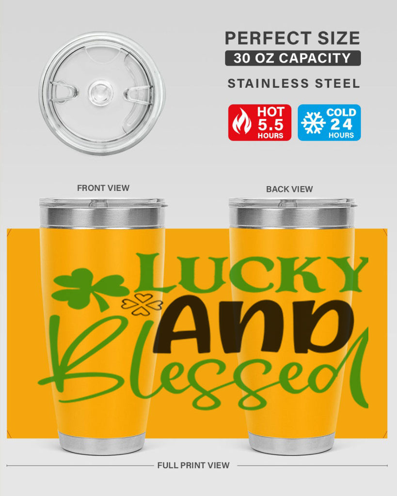 Lucky And Blessed Style 151#- St Patricks Day- Tumbler