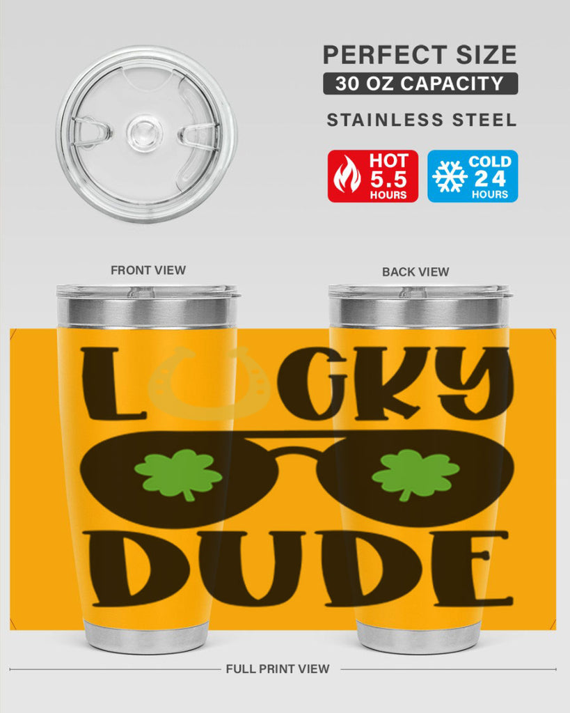 Lucky Dude Style 57#- St Patricks Day- Tumbler