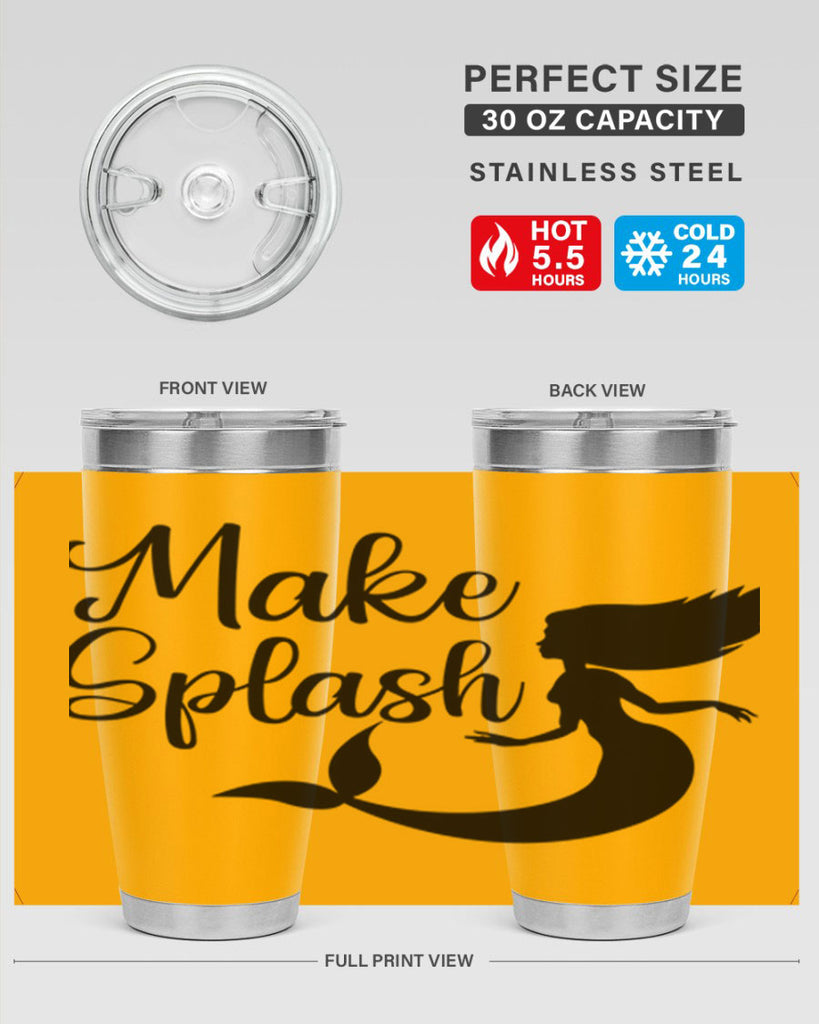 Make splash 316#- mermaid- Tumbler