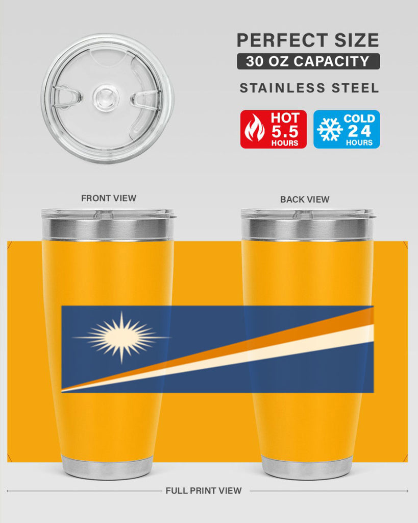 Marshall Islands 90#- world flags- Tumbler