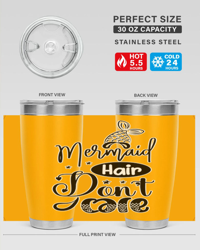 Mermaid Hair Dont Care 407#- mermaid- Tumbler