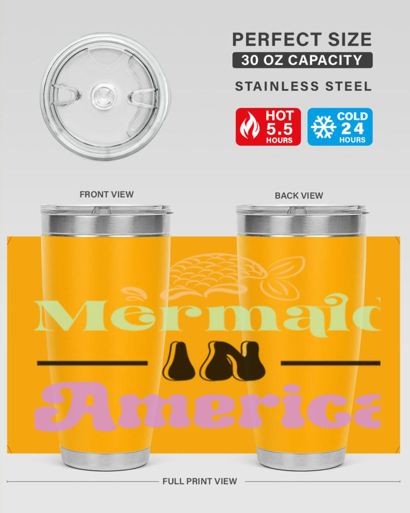 Mermaid In America 420#- mermaid- Tumbler
