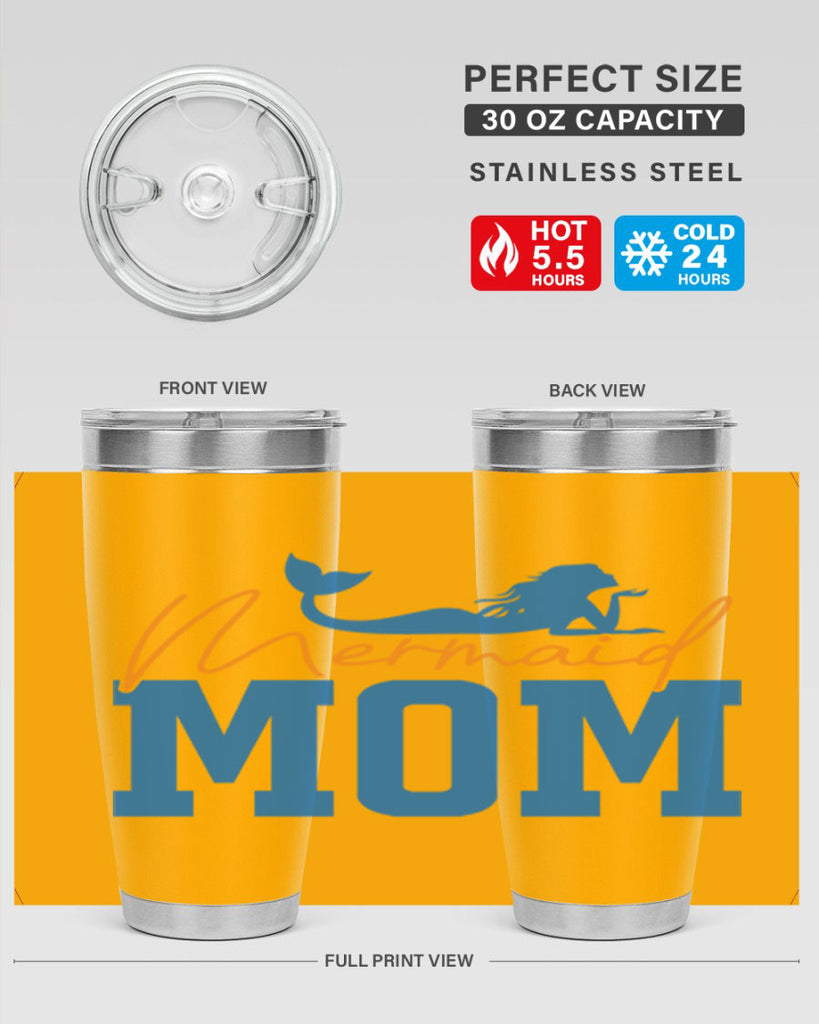 Mermaid Mom 375#- mermaid- Tumbler