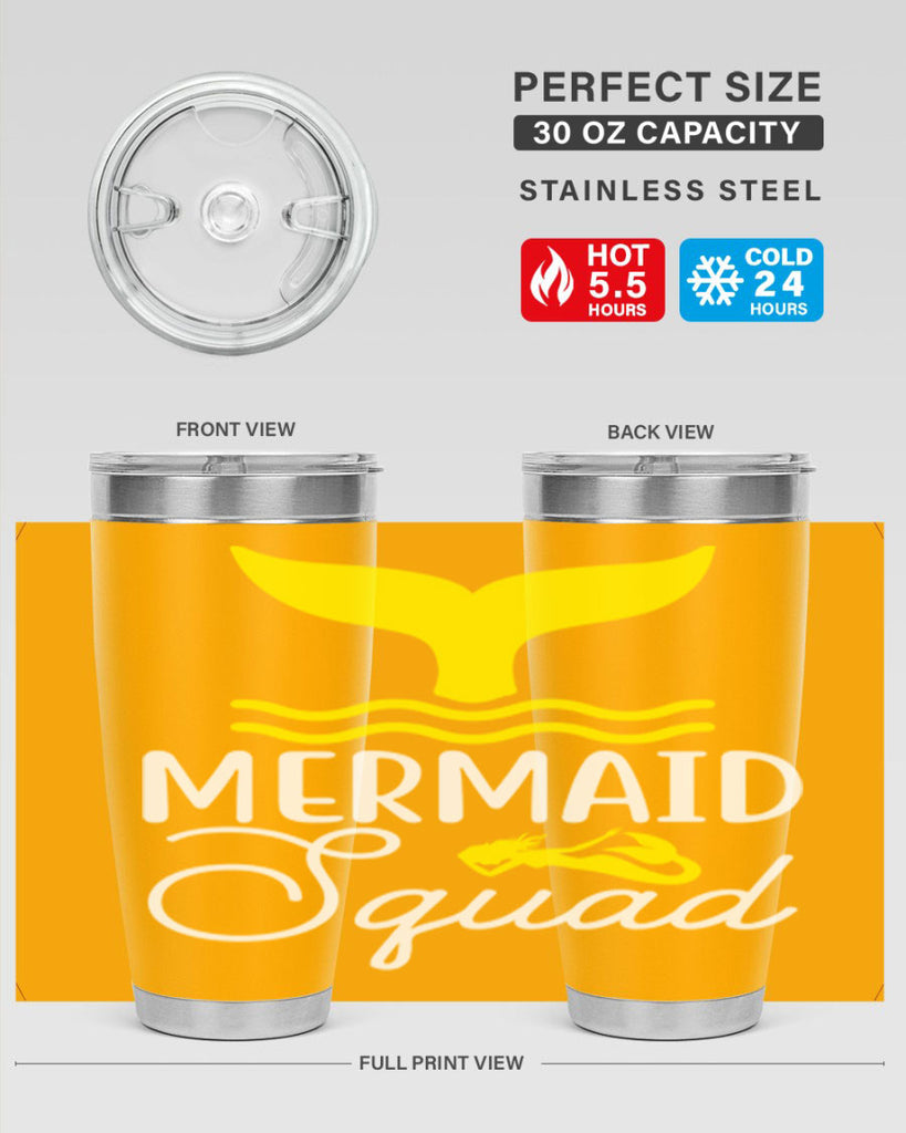 Mermaid Squad 380#- mermaid- Tumbler