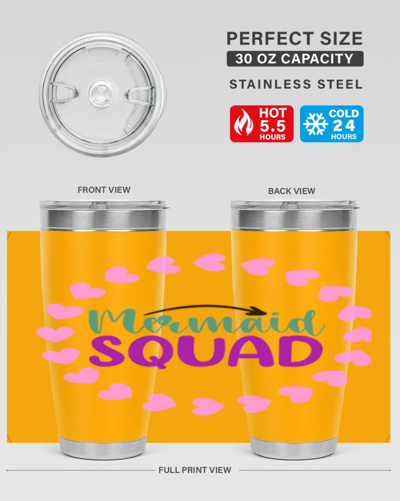 Mermaid Squad 382#- mermaid- Tumbler