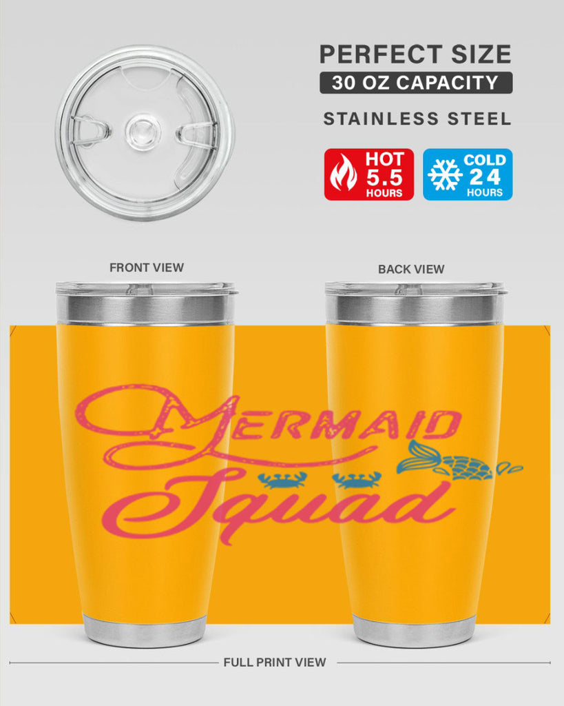 Mermaid Squad 383#- mermaid- Tumbler