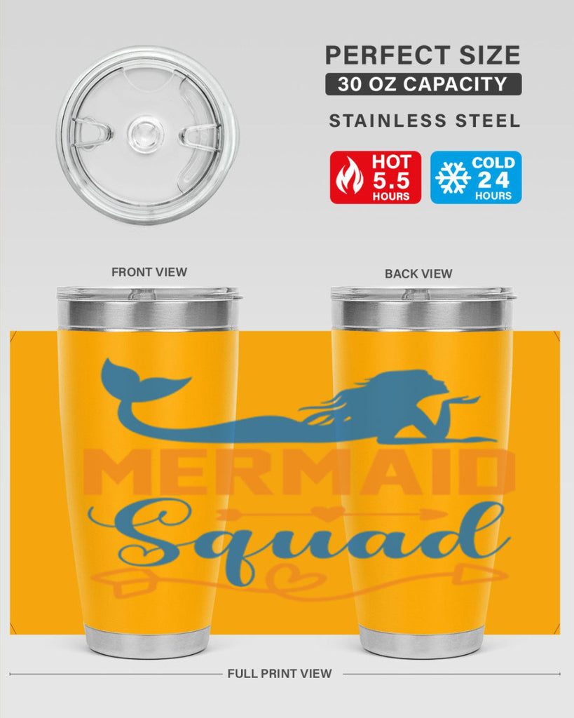 Mermaid Squad 385#- mermaid- Tumbler