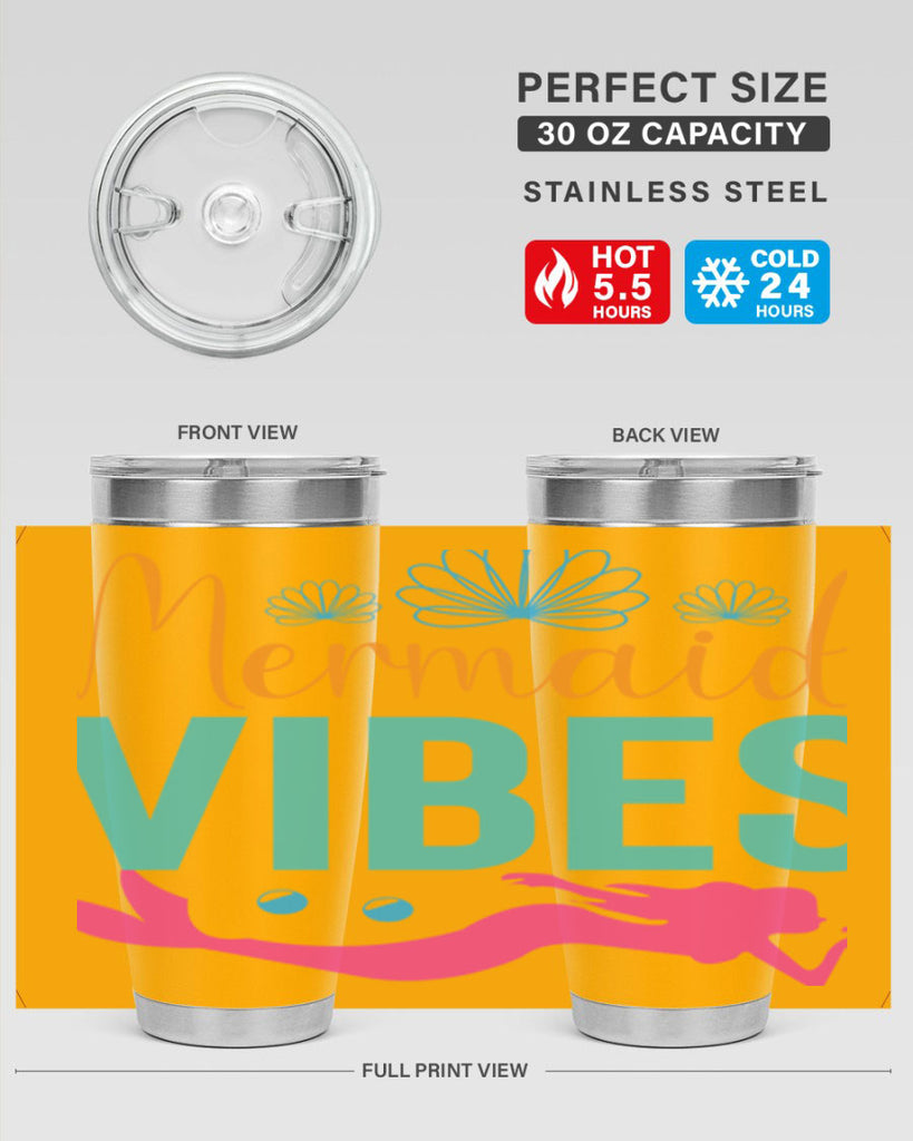 Mermaid Vibes Design 465#- mermaid- Tumbler