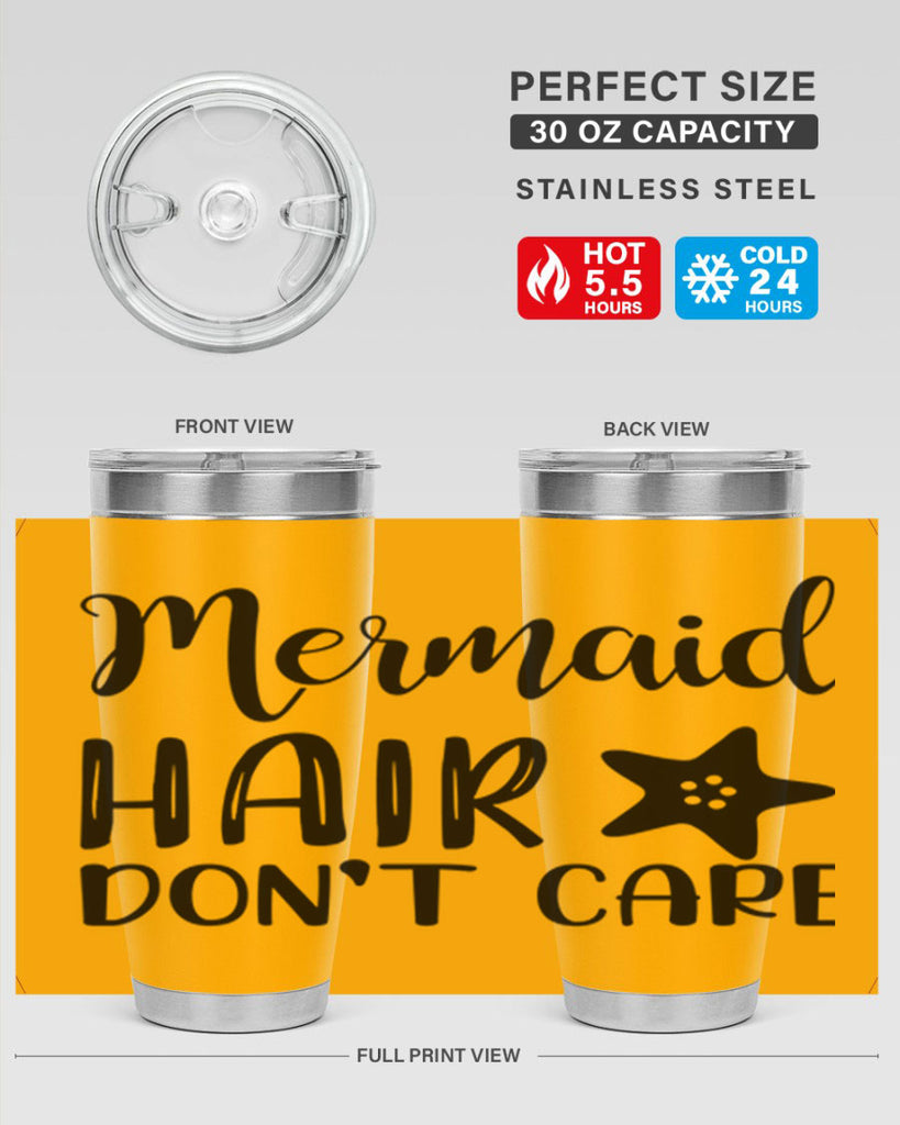 Mermaid hair dont care 411#- mermaid- Tumbler