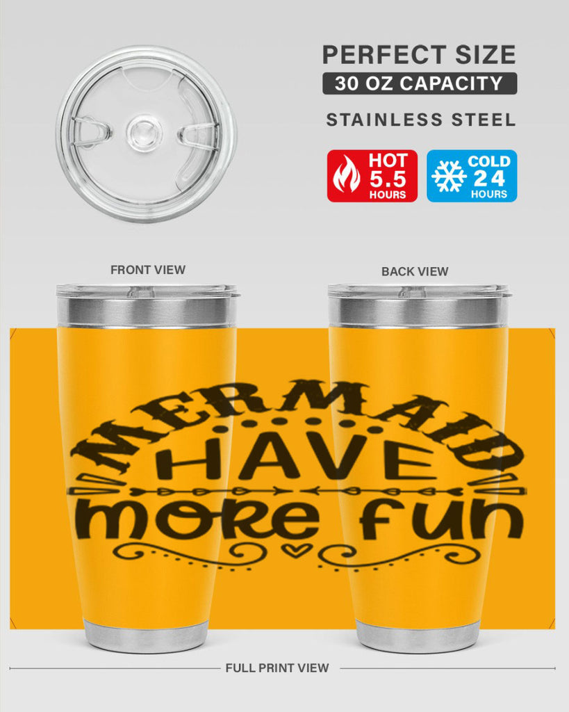 Mermaid have more fun 417#- mermaid- Tumbler