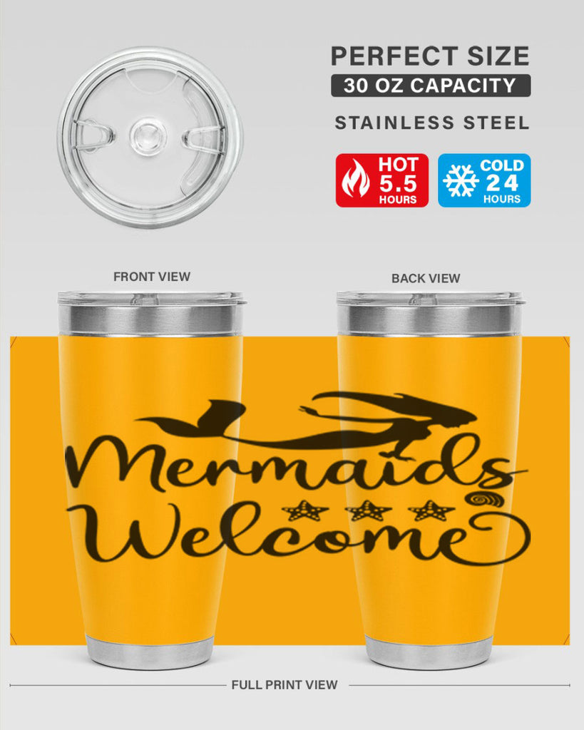 Mermaids welcome design 501#- mermaid- Tumbler