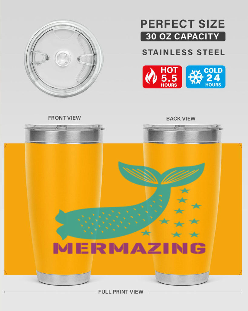 Mermazing 502#- mermaid- Tumbler
