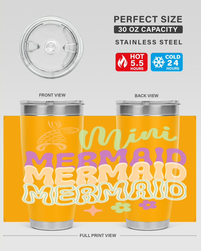 Mini Mermaid 509#- mermaid- Tumbler