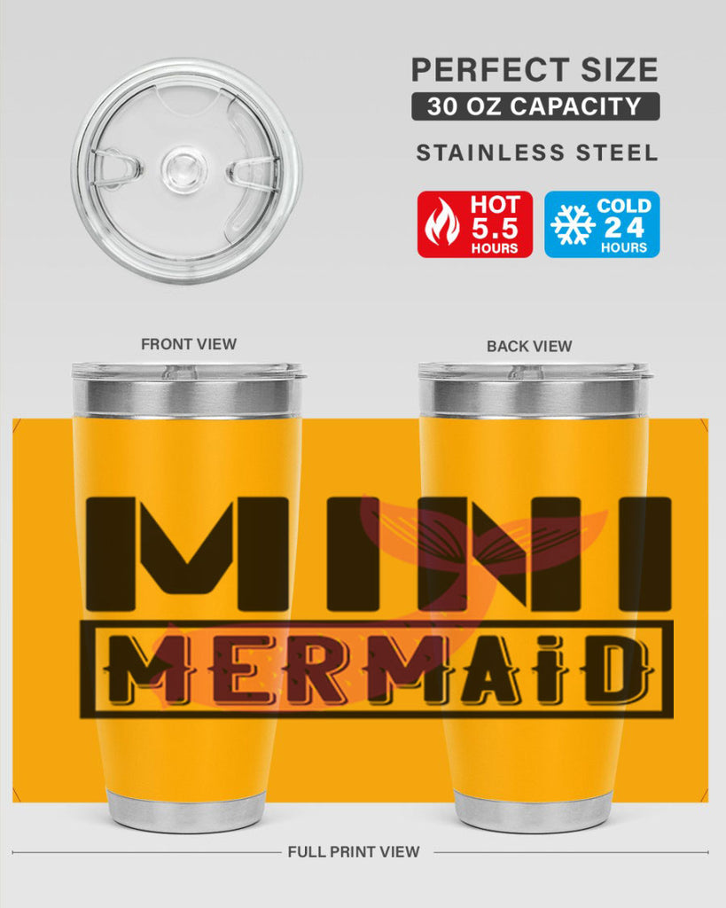 Mini mermaid 504#- mermaid- Tumbler