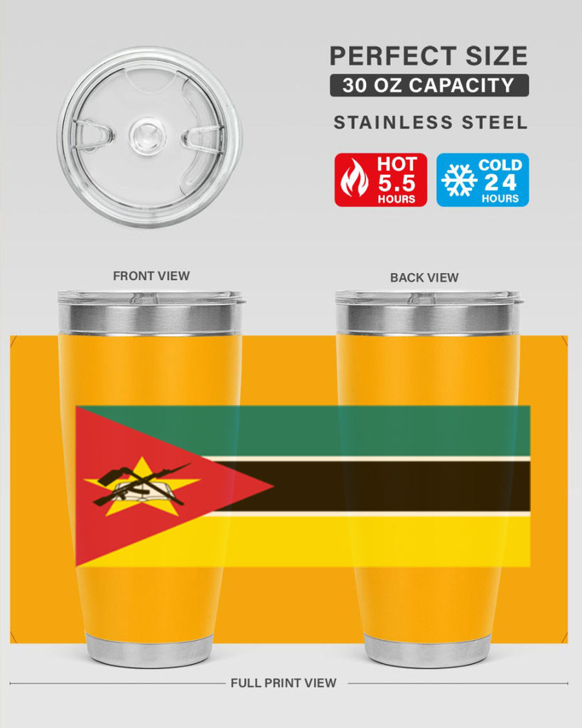 Mozambique 80#- world flags- Tumbler