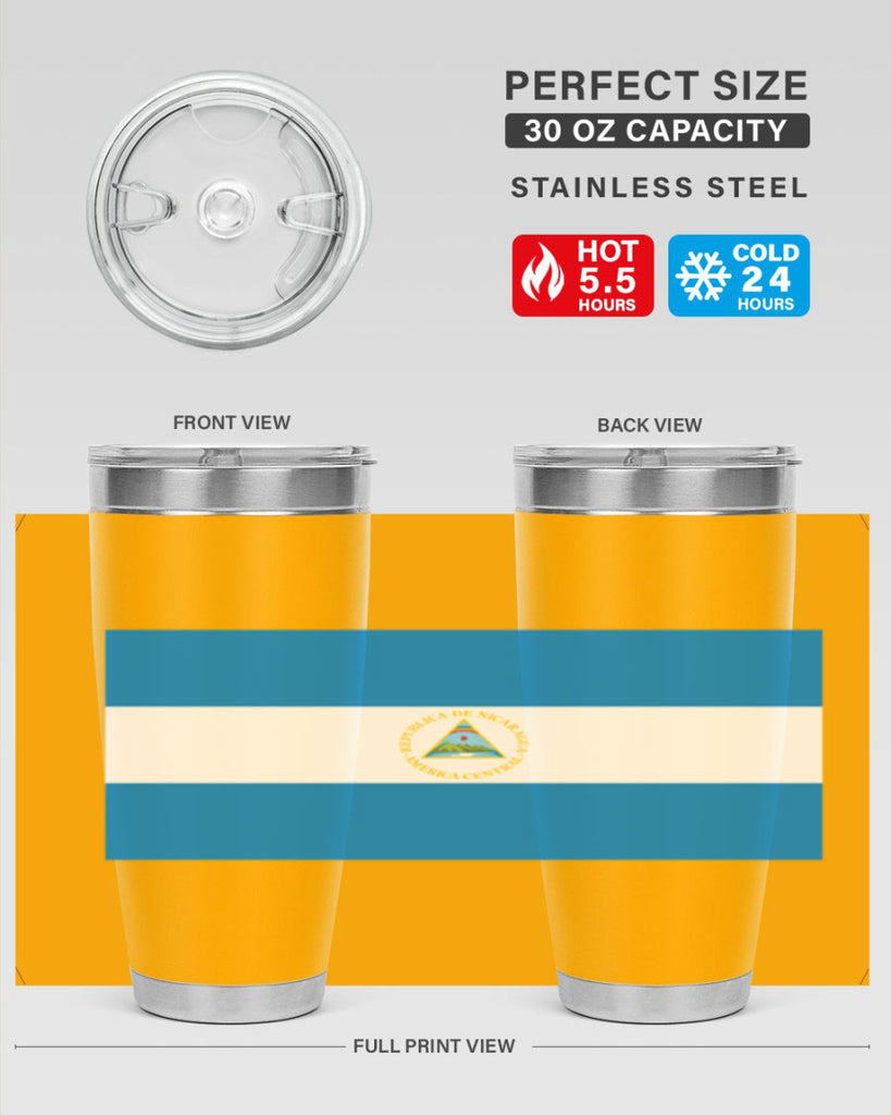 Nicaragua 73#- world flags- Tumbler