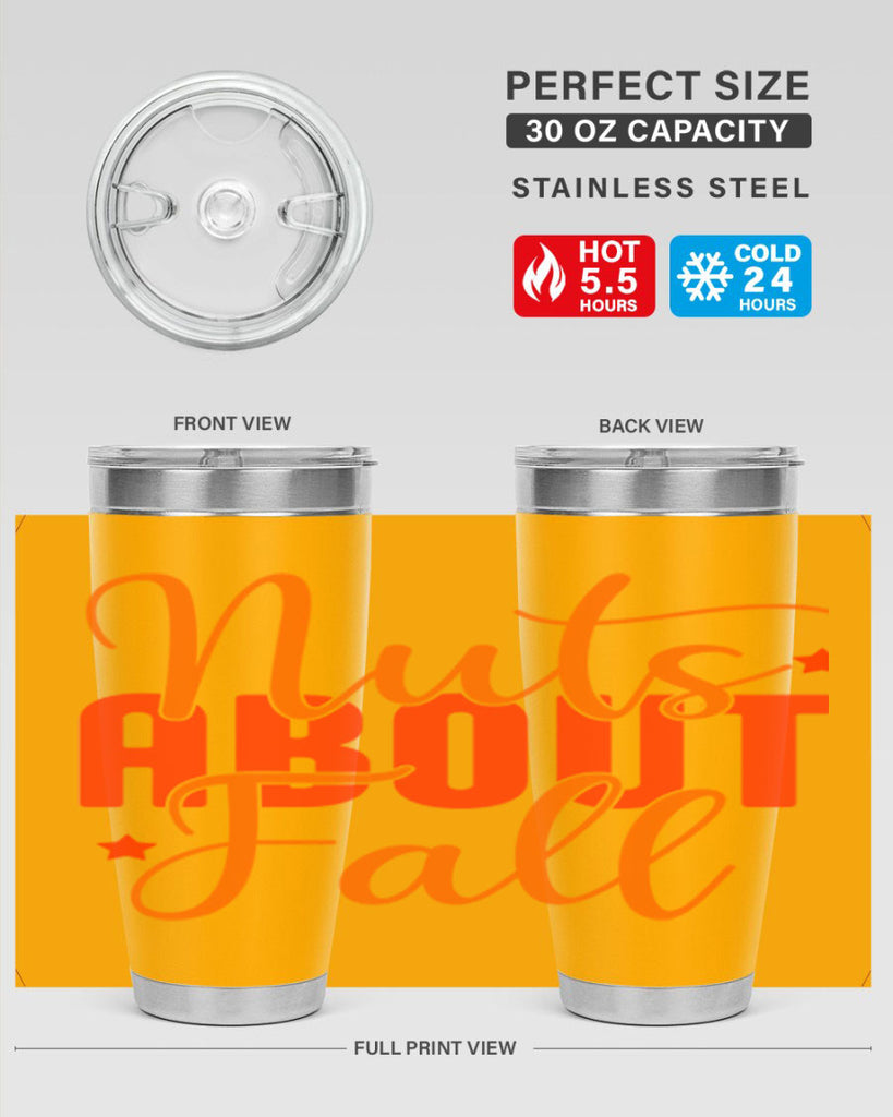 Nuts About Fall Design 444#- fall- Tumbler