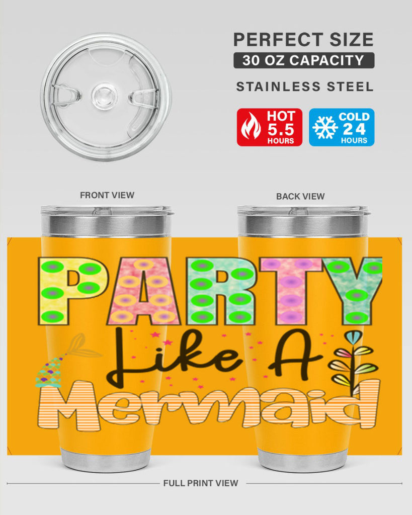 Party Like A Mermaid 538#- mermaid- Tumbler