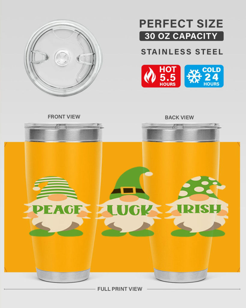 Peace Luck Irish Style 41#- St Patricks Day- Tumbler