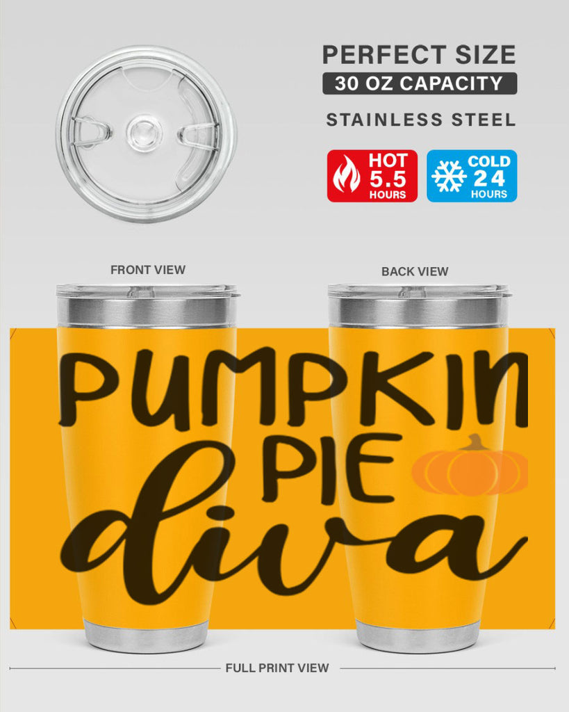 Pumpkin Pie Diva 532#- fall- Tumbler