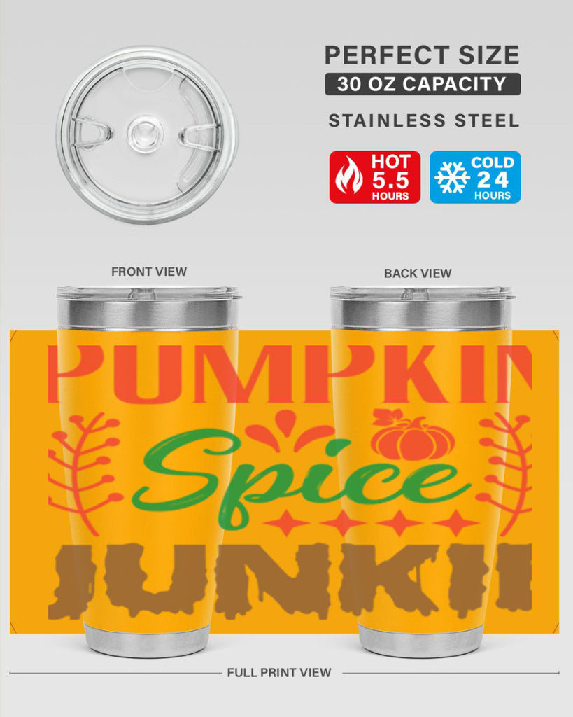 Pumpkin Spice Junkie 547#- fall- Tumbler