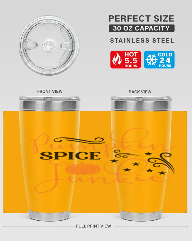 Pumpkin Spice Junkie 549#- fall- Tumbler