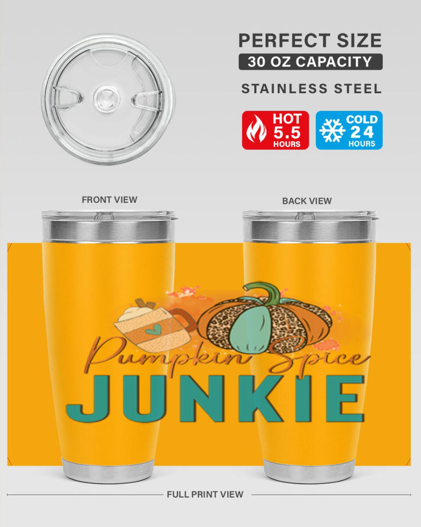 Pumpkin Spice Junkie 550#- fall- Tumbler