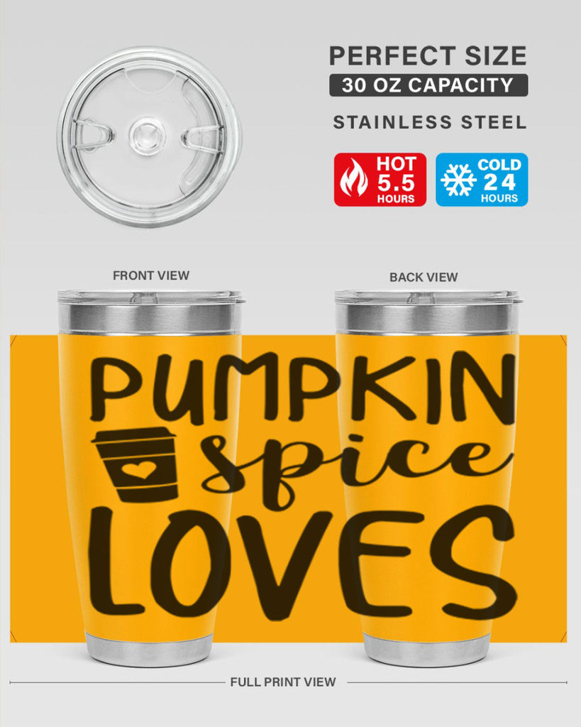 Pumpkin Spice Loves 555#- fall- Tumbler