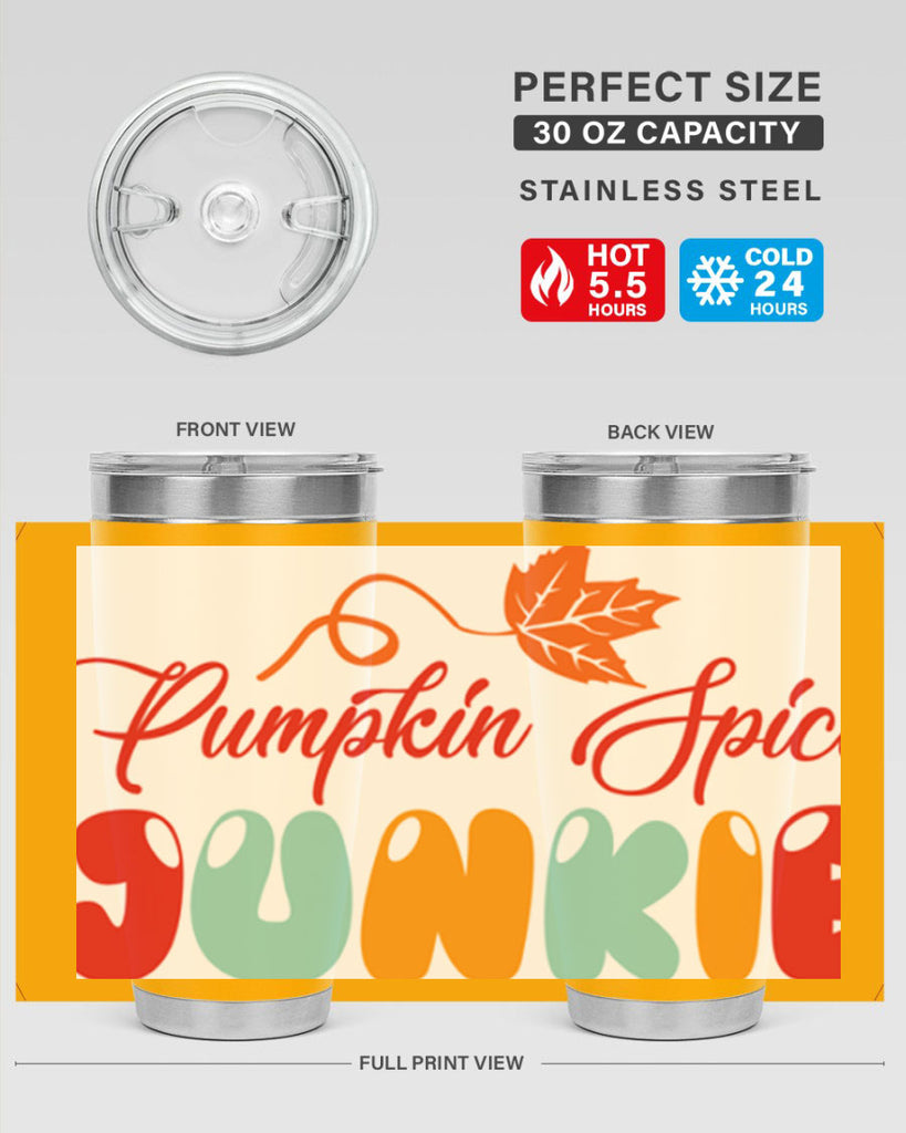 PumpkinSpiceJunkiedesign 569#- fall- Tumbler