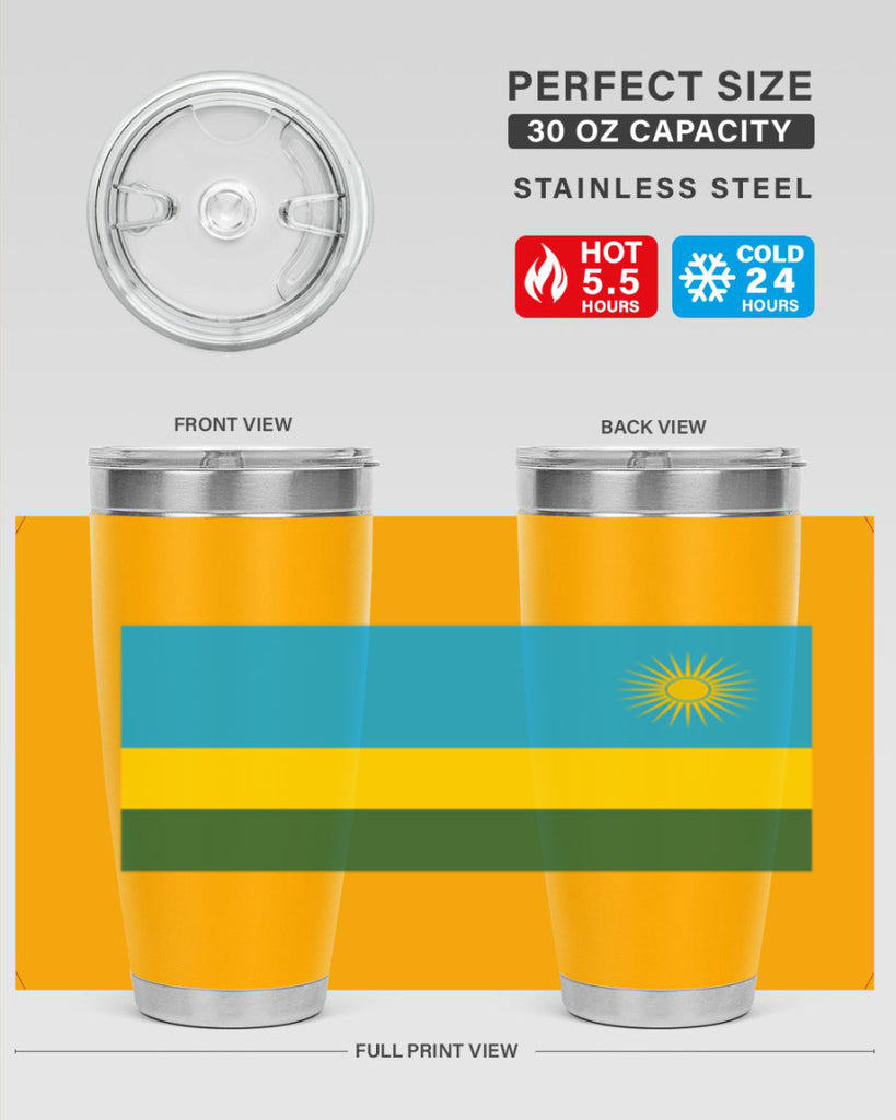 Rwanda 53#- world flags- Tumbler