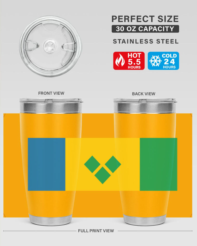 Saint Vincent and the Grenadines 50#- world flags- Tumbler