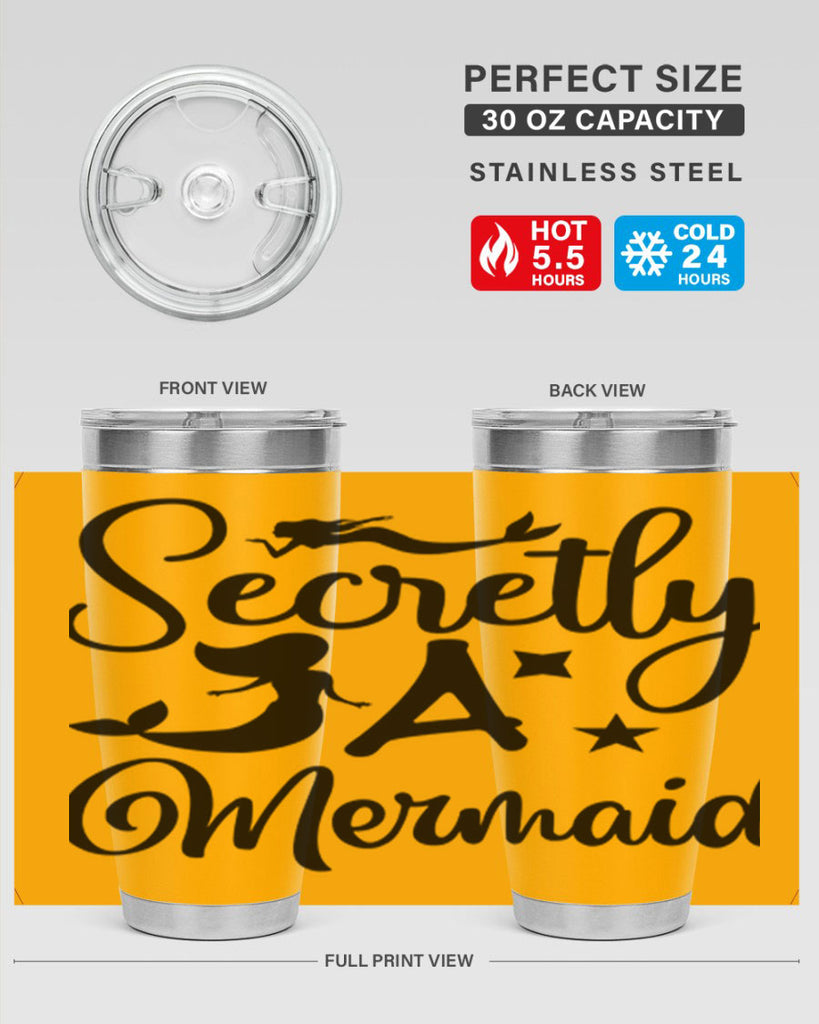 Secretly a mermaid 580#- mermaid- Tumbler