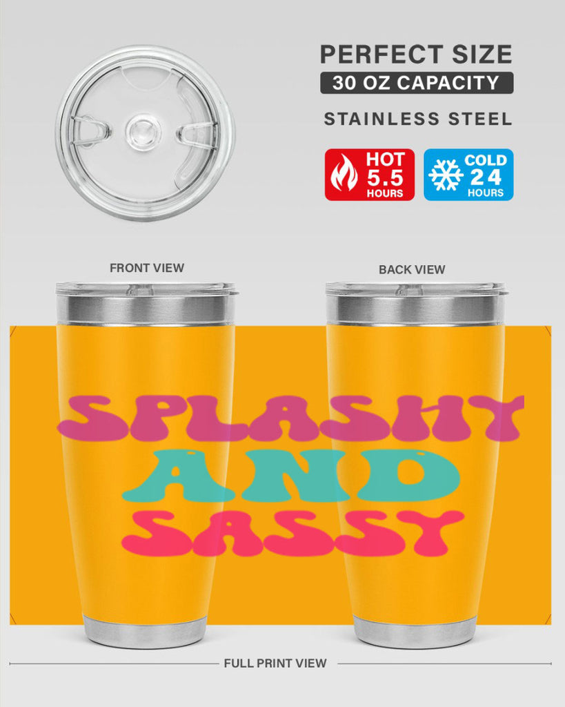 Splashy And Sassy 622#- mermaid- Tumbler