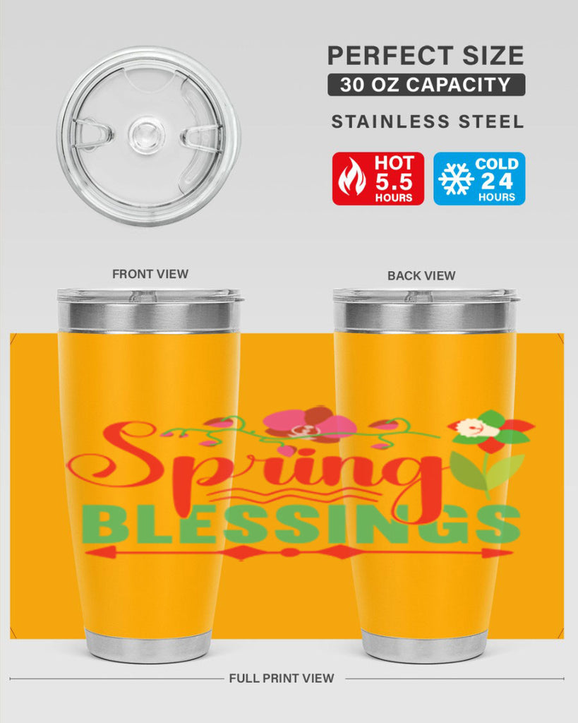 Spring Blessings 418#- spring- Tumbler