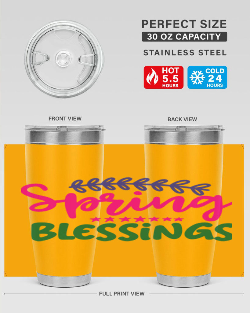 Spring Blessings 419#- spring- Tumbler