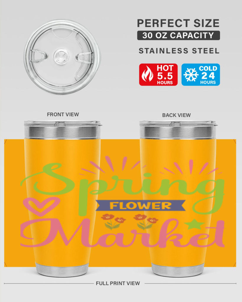 Spring Flower Market  487#- spring- Tumbler