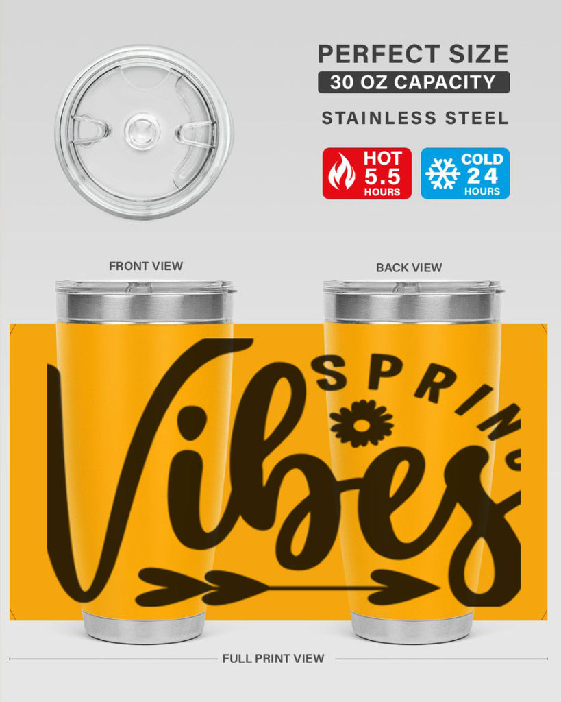 Spring Vibes478#- spring- Tumbler