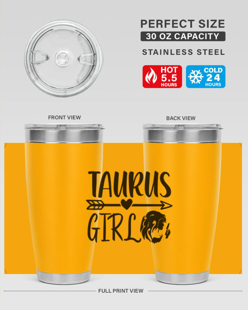 Taurus girl 498#- zodiac- Tumbler