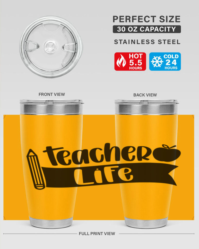 Teacher Life Style 52#- teacher- tumbler